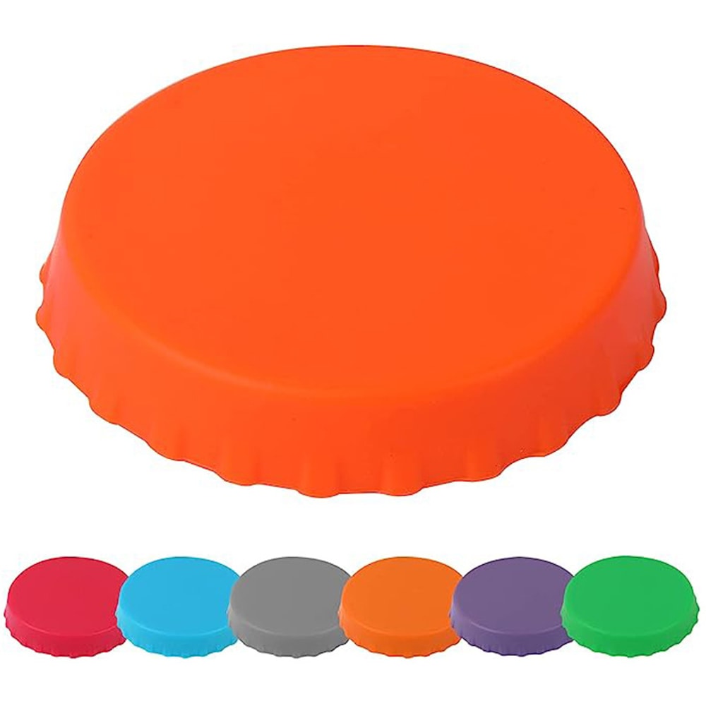Silicone Soda Can Lid Pack Leakproof Beverage Sealer For Soda Beer Sparkling Drinks 6
