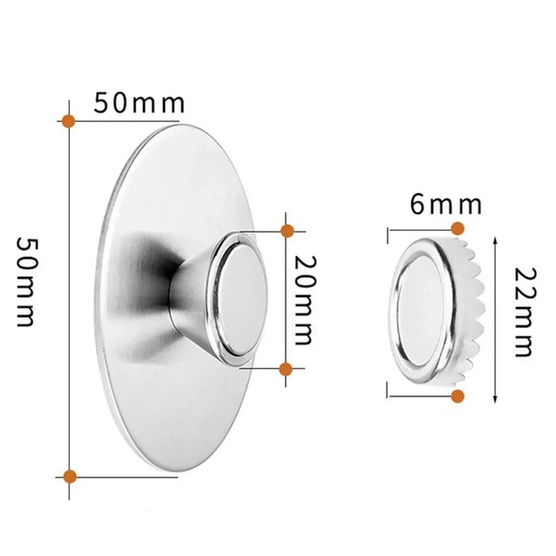 Magnetic Soap Holder Wall Mount Stainless Steel Soap Saver for Bathroom & Kitchen