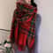 Highland Plaid Winter Scarf For Women Soft Tartan Scarf Long Wrap Shawl 0