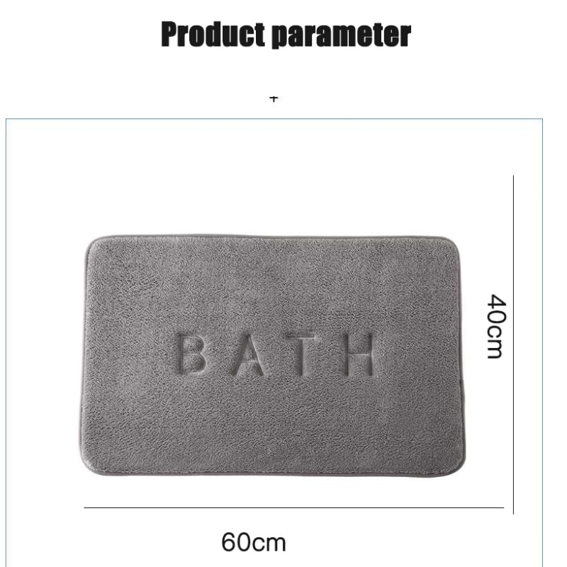 CloudSoft Memory Foam Bath Mat Super Absorbent Bath Mat With Non Slip Backing For Bathroom Kitchen 2