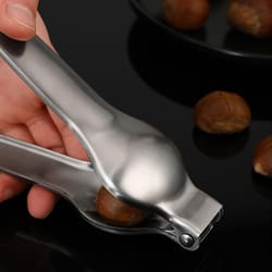 stainless steel chestnut opener & nut cracker tool for walnuts, pecans and hard shell nuts