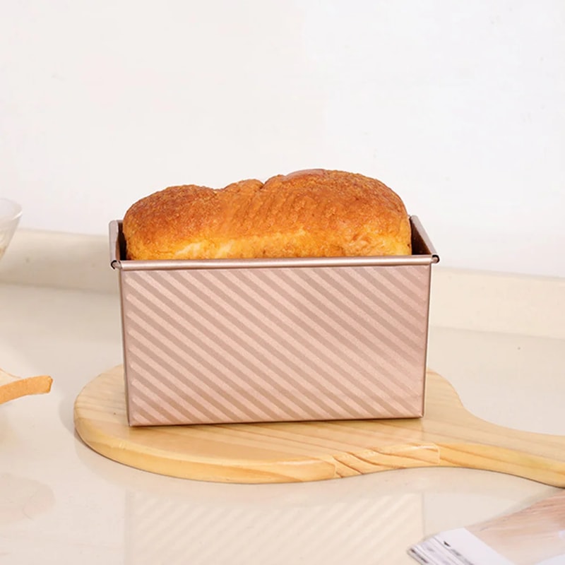 Premium Loaf Pan with Lid Non Stick Carbon Steel Bread Baking Mold