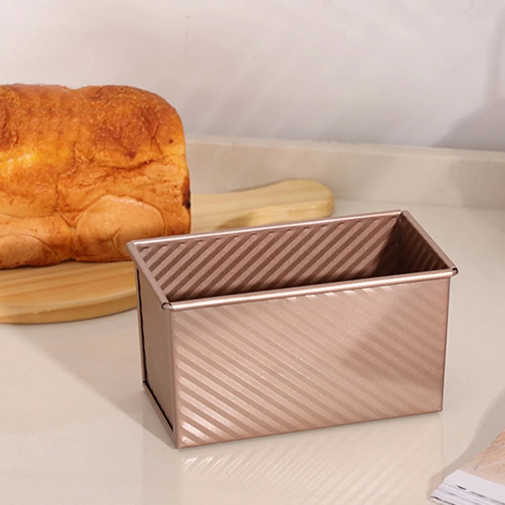Premium Loaf Pan with Lid Non Stick Carbon Steel Bread Baking Mold