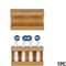 Bamboo Electric Toothbrush Holder Organizer With Multi Slots For Bathroom Countertops 0