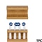 Bamboo Electric Toothbrush Holder Organizer With Multi Slots For Bathroom Countertops 0