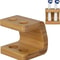 Bamboo Electric Toothbrush Holder Organizer With Multi Slots For Bathroom Countertops 3