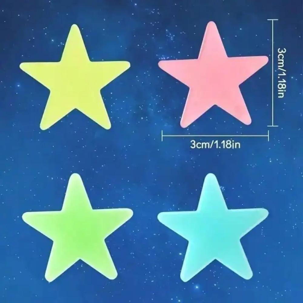 Glow In The Dark Star Wall Stickers Set Luminous Ceiling Bedroom Decor 2