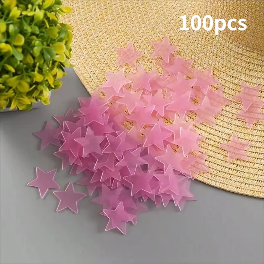 Glow In The Dark Star Wall Stickers Set Luminous Ceiling Bedroom Decor 7