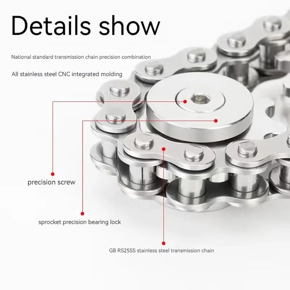 GearFlow Metal Fidget Spinner Desk Toy for Stress Relief, Focus & Office Decor