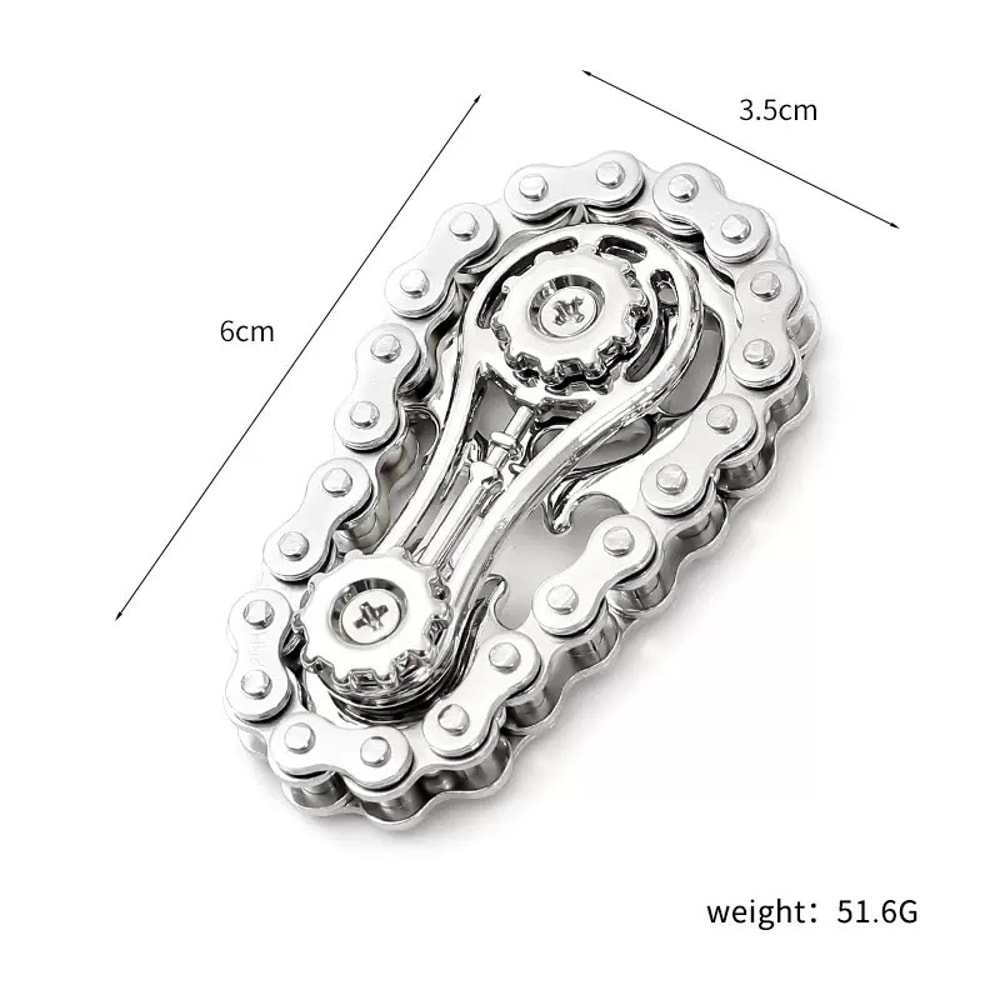 GearFlow Metal Fidget Spinner Desk Toy for Stress Relief, Focus & Office Decor