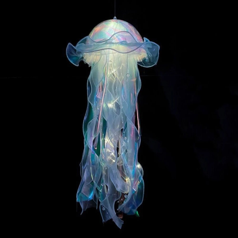 Mermaid Jellyfish Night Light Lantern For Bedroom Decor And Underwater Party Ambiance 8