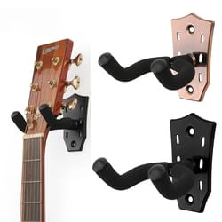wall mount guitar hanger stand with non slip hook for acoustic electric guitar bass & ukulele