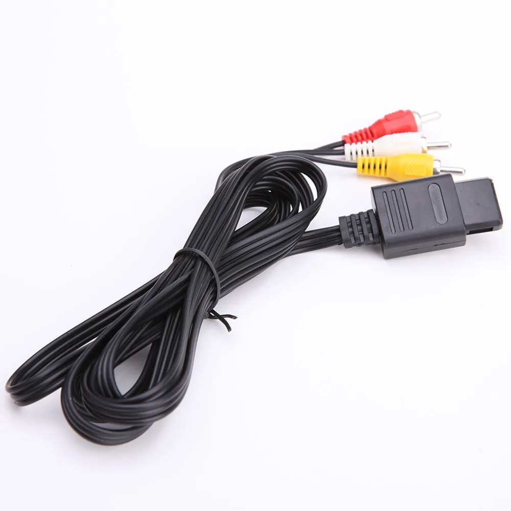 Retro AV Cable for Nintendo , GameCube & SNES FT RCA Composite TV Connection Cord