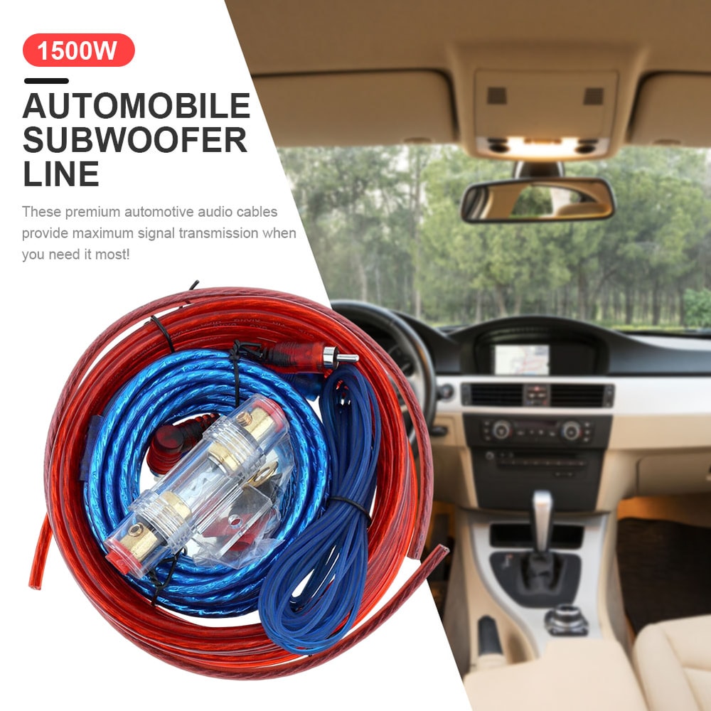 Car Amplifier Wiring Kit Gauge Audio Cable Set With AMP Fuse For Subwoofer Systems 3
