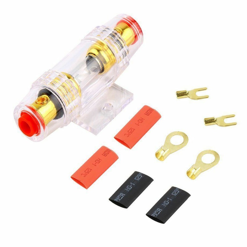 Car Amplifier Wiring Kit Gauge Audio Cable Set With AMP Fuse For Subwoofer Systems 4