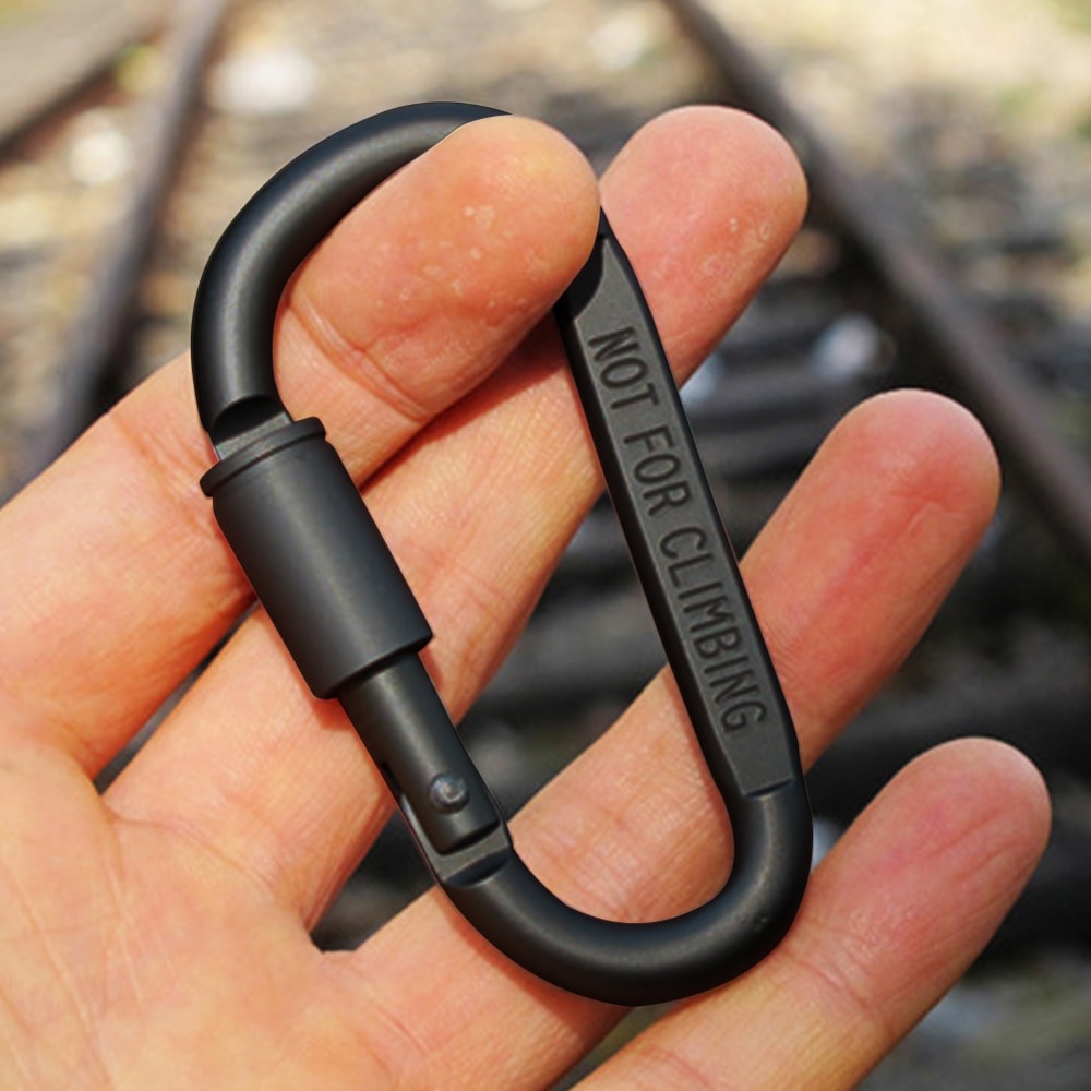 AdventureLock Aluminum Carabiner Clip Set For Keys Gear Everyday Carry 0