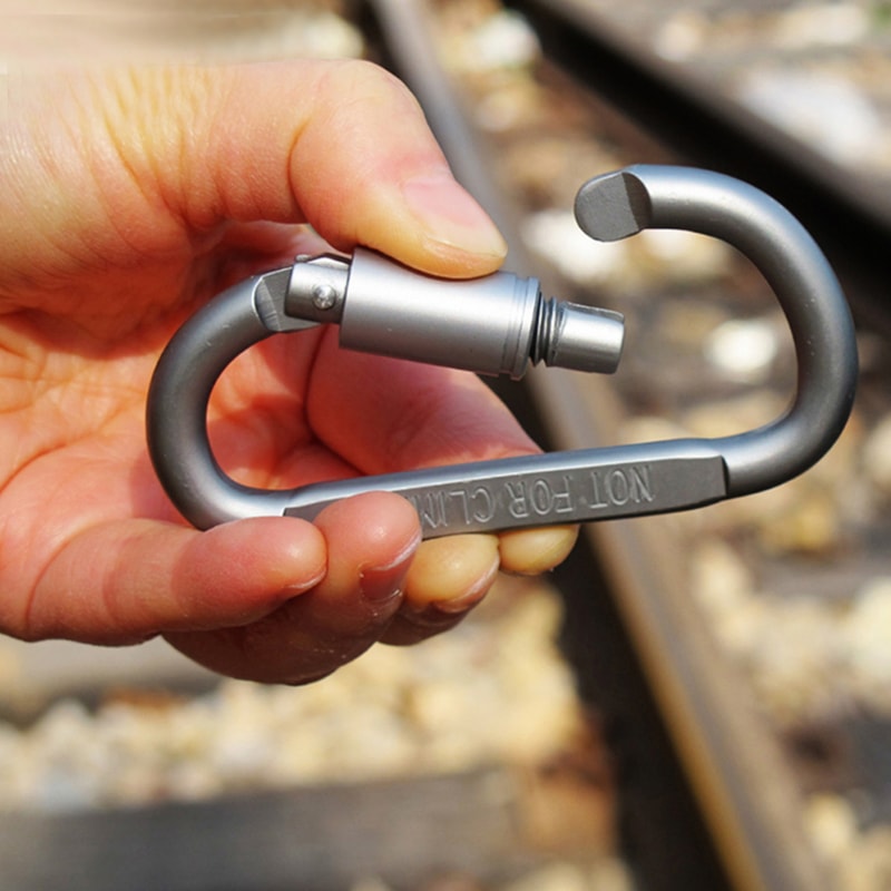 AdventureLock Aluminum Carabiner Clip Set For Keys Gear Everyday Carry 5