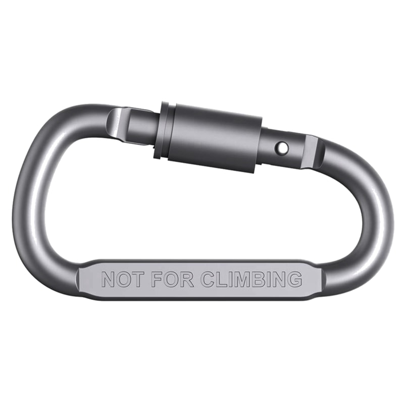 AdventureLock Aluminum Carabiner Clip Set for Keys, Gear & Everyday Carry
