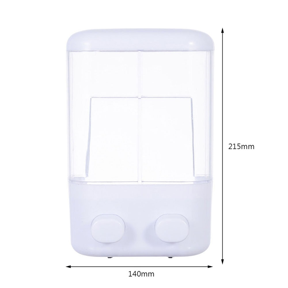 Wall Mounted Soap Dispenser No Drill Bathroom Shampoo Hand Wash Pump 6
