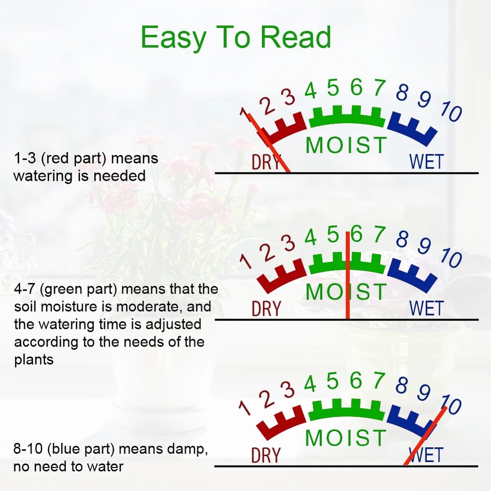 Smart Soil Moisture Meter For Indoor Plants Garden Pots Portable Plant Water Tester 4