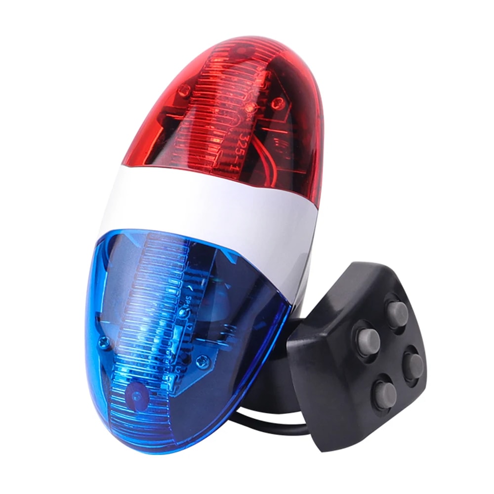 Kids Bike Horn with LED Police Light Tone Bicycle Bell for Bikes, Scooters & Cycling Safety