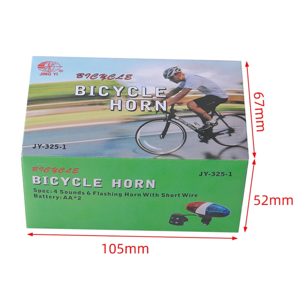 Kids Bike Horn with LED Police Light Tone Bicycle Bell for Bikes, Scooters & Cycling Safety