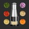 QuickSlice Stainless Steel Manual Food Chopper For Garlic Herbs Nuts Vegetables 3