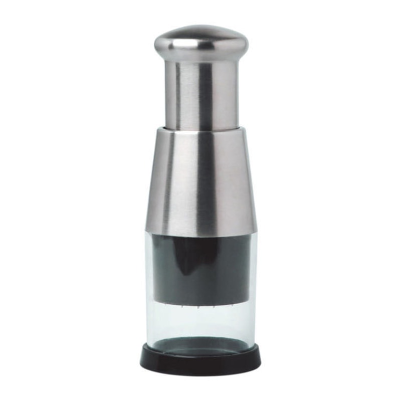 QuickSlice Stainless Steel Manual Food Chopper For Garlic Herbs Nuts Vegetables 6