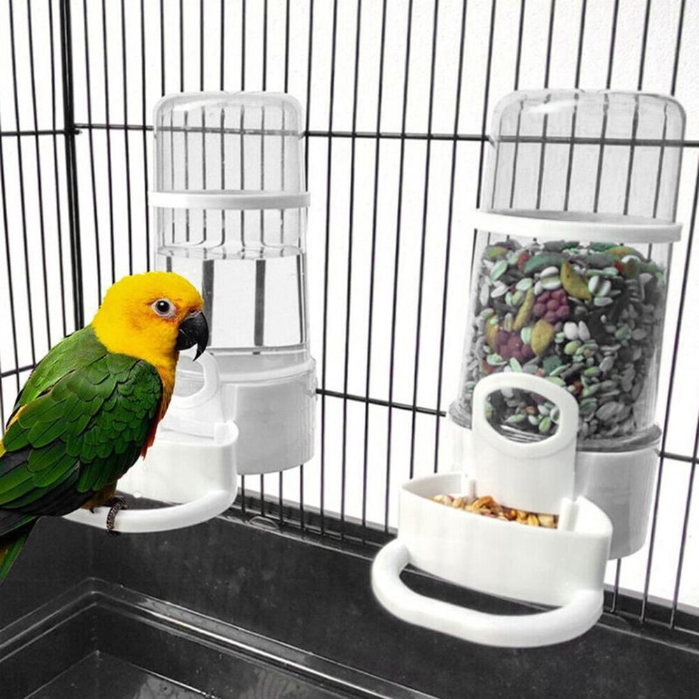 Automatic Bird Water Dispenser For Cage Hanging Parrot Feeder Bottle 0