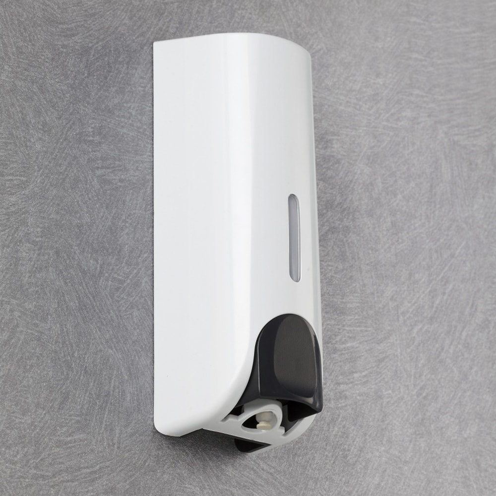 Wall Mounted Shampoo Dispenser Waterproof Refillable Bathroom Soap Dispenser With Clear Window 3
