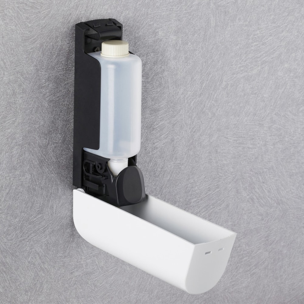 Wall Mounted Shampoo Dispenser Waterproof Refillable Bathroom Soap Dispenser With Clear Window 4