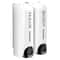 Wall Mounted Shampoo Dispenser Waterproof Refillable Bathroom Soap Dispenser with Clear Window