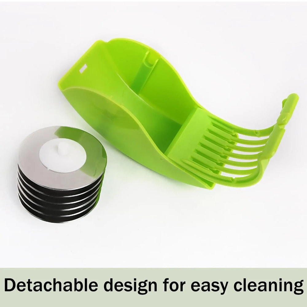 Blade Herb Cutter Roller Manual Vegetable Chopper For Fast Kitchen Prep 3