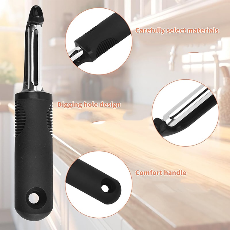 SharpEdge Stainless Steel Swivel Vegetable Peeler for Potatoes, Apples & Fruits