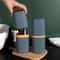 Portable Travel Toothbrush Holder Case With Toothpaste Storage Cup 0