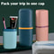 Portable Travel Toothbrush Holder Case With Toothpaste Storage Cup 1