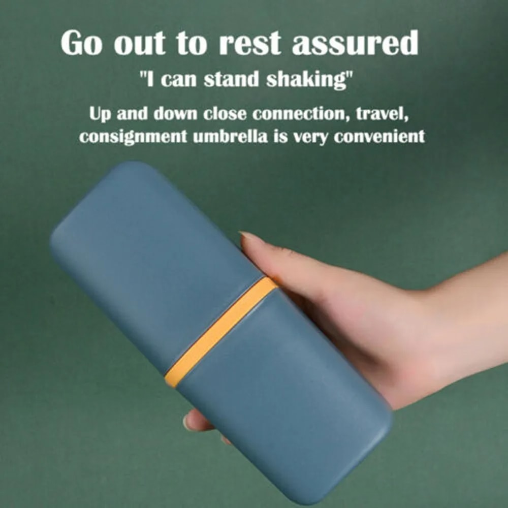 Portable Travel Toothbrush Holder Case With Toothpaste Storage Cup 3