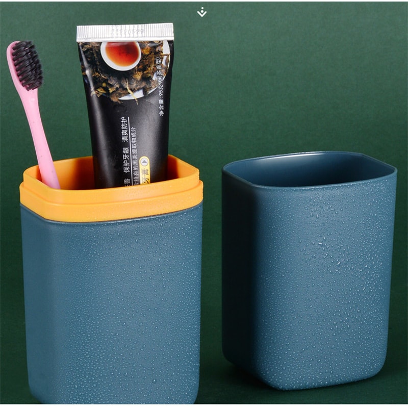 Portable Travel Toothbrush Holder Case With Toothpaste Storage Cup 5