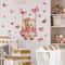 Bear Swing Butterfly Wall Decals for Kids Room Nursery Peel and Stick Wall Decor