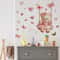 Bear Swing Butterfly Wall Decals for Kids Room Nursery Peel and Stick Wall Decor