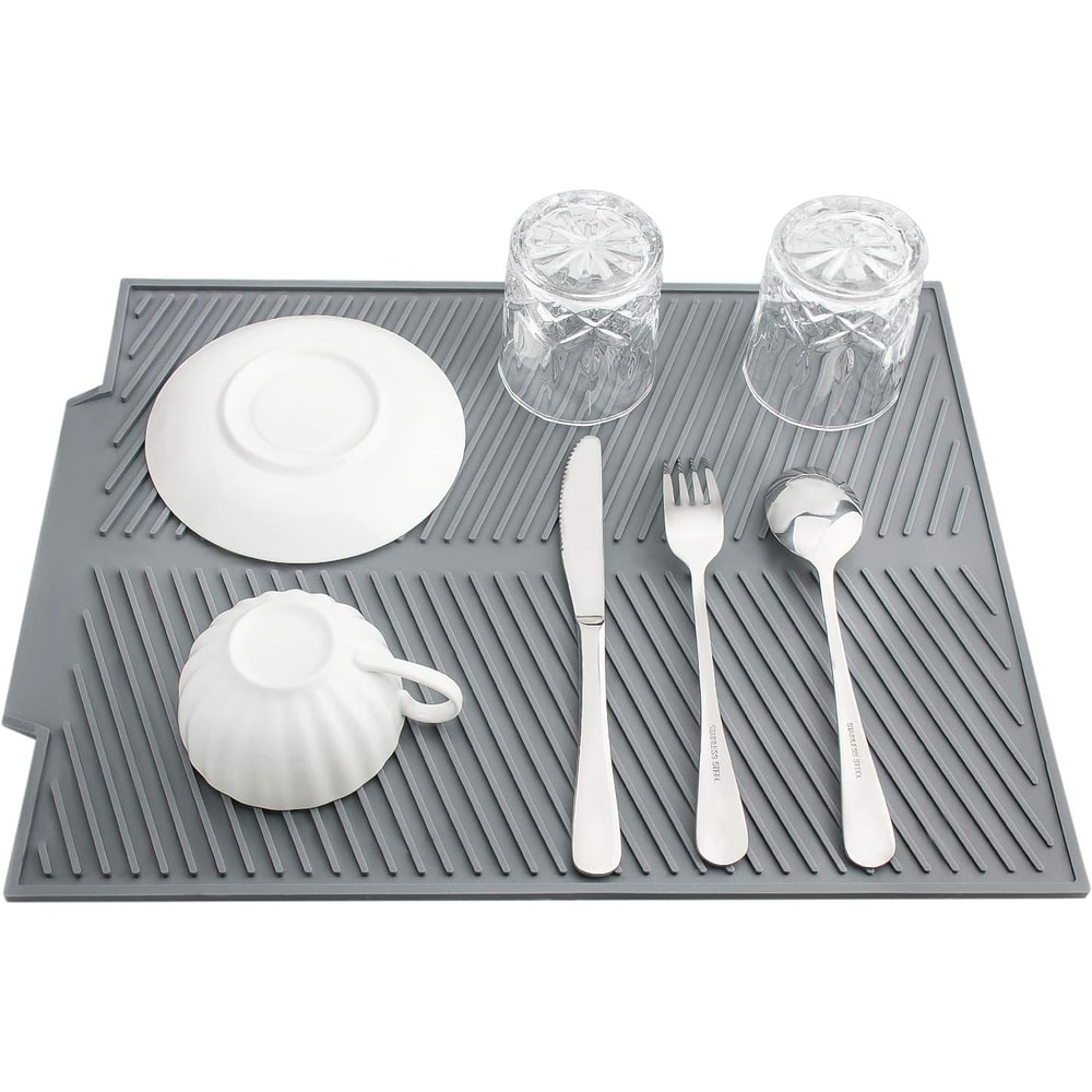 Silicone Drain Mat For Bar Sink And Kitchen Counter Protection 1