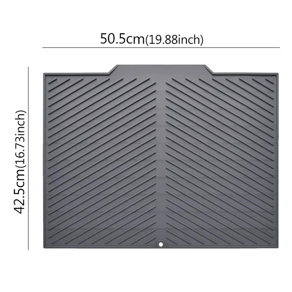 Silicone Drain Mat For Bar Sink And Kitchen Counter Protection 8