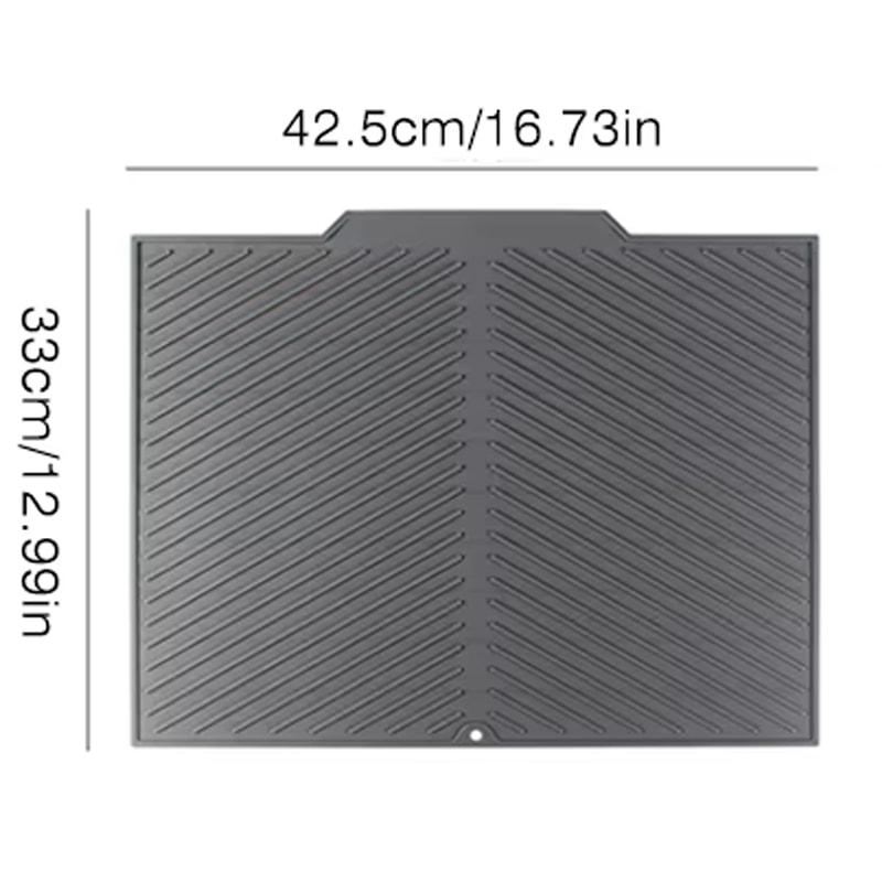 Silicone Drain Mat For Bar Sink And Kitchen Counter Protection 7
