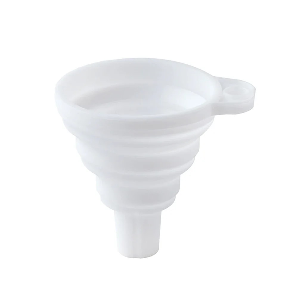 Universal Foldable Silicone Car Funnel for Engine Oil, Coolant & Washer Fluid Transfer