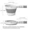 Foldable Water Scoop With Long Handle Durable Thick Plastic Water Dipper For Kitchen Bathroom 3