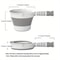 Foldable Water Scoop With Long Handle Durable Thick Plastic Water Dipper For Kitchen Bathroom 3
