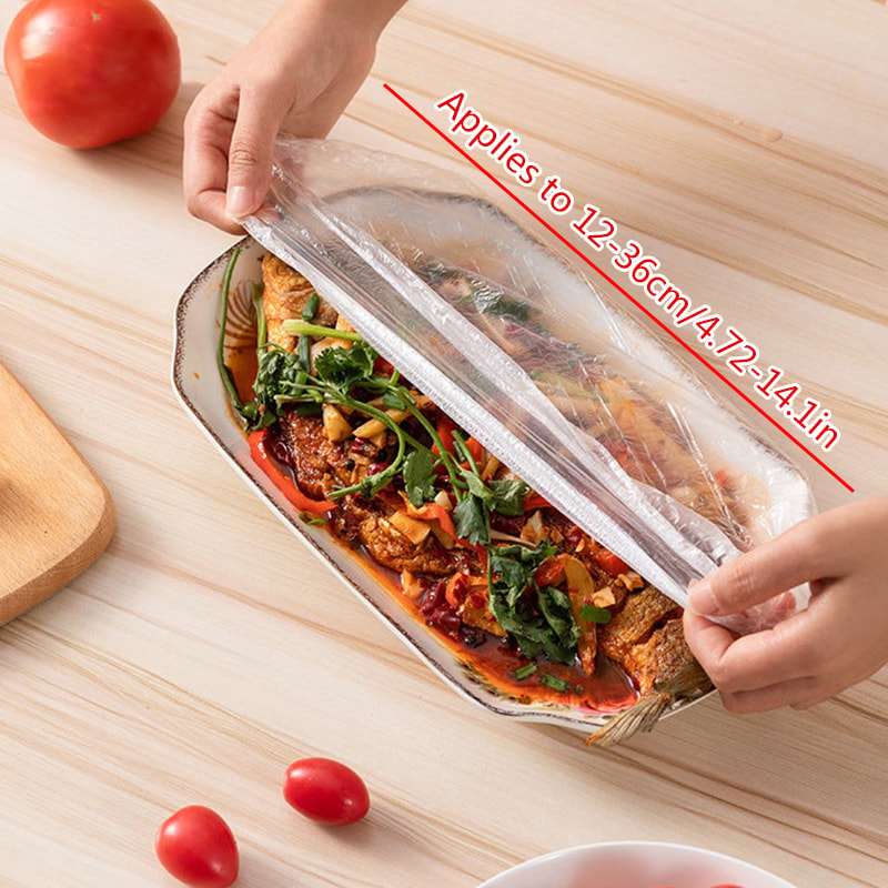 FreshSeal Disposable Elastic Food Covers Pack For Bowls Plates And Food Storage 1