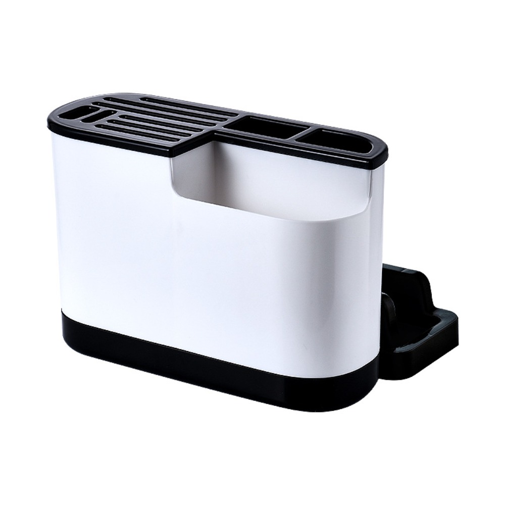 Space Saving Kitchen Cutlery Holder & Cutting Board Organizer Rack