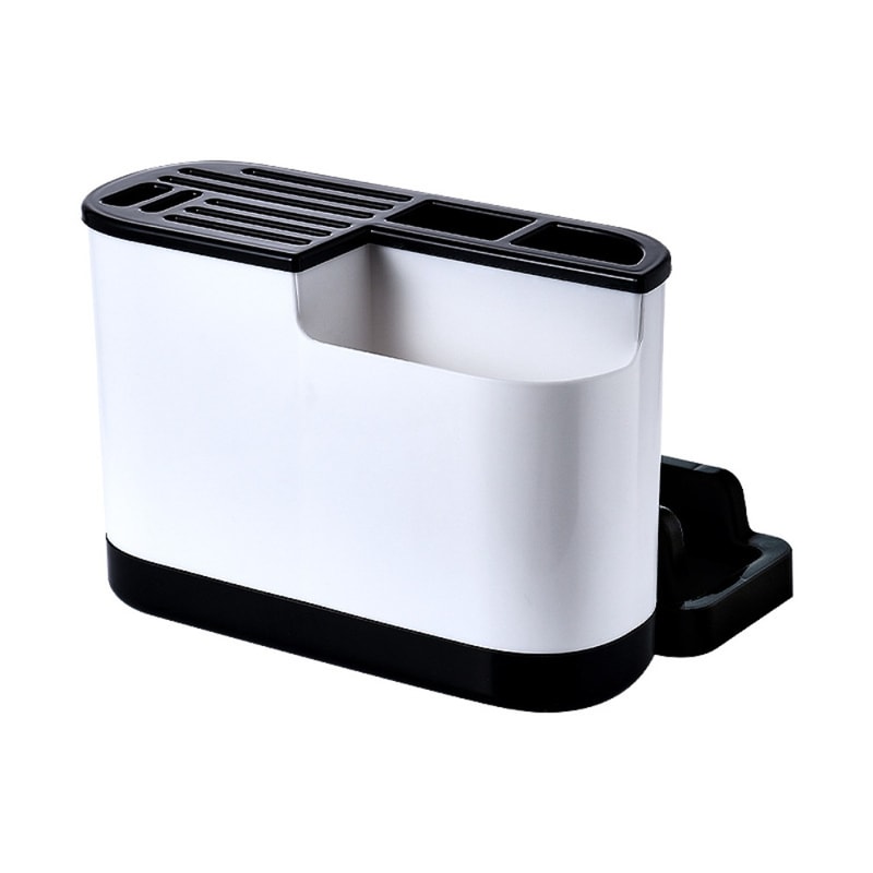 Space Saving Kitchen Cutlery Holder & Cutting Board Organizer Rack