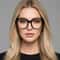 Campus Clear Vision Unisex Glasses with Transparent Black Frame